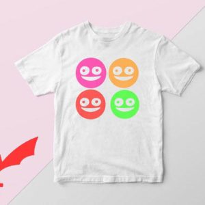 Smiling Friends T-Shirt Funny Colorful Faces Graphic Tee
