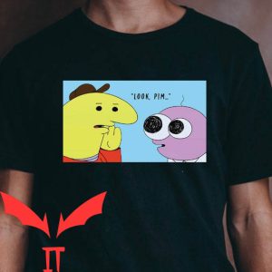 Smiling Friends T-Shirt Funny Look Pim Graphic Cool Tee