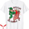 Snitches Get Stitches T-Shirt Splatter Funny Christmas Elf
