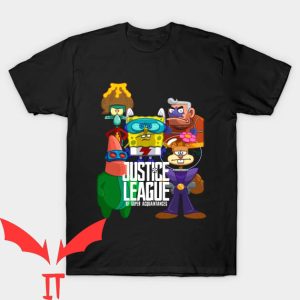 Spongebob Gangster T-Shirt Justice Leage Funny Tee Shirt