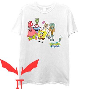 Spongebob Gangster T-Shirt The Whole Team Funny Tee Shirt