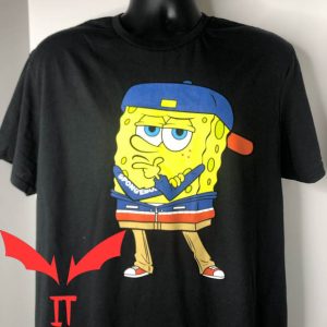 Spongebob Gangster T-Shirt Young Spongebob Funny Tee Shirt