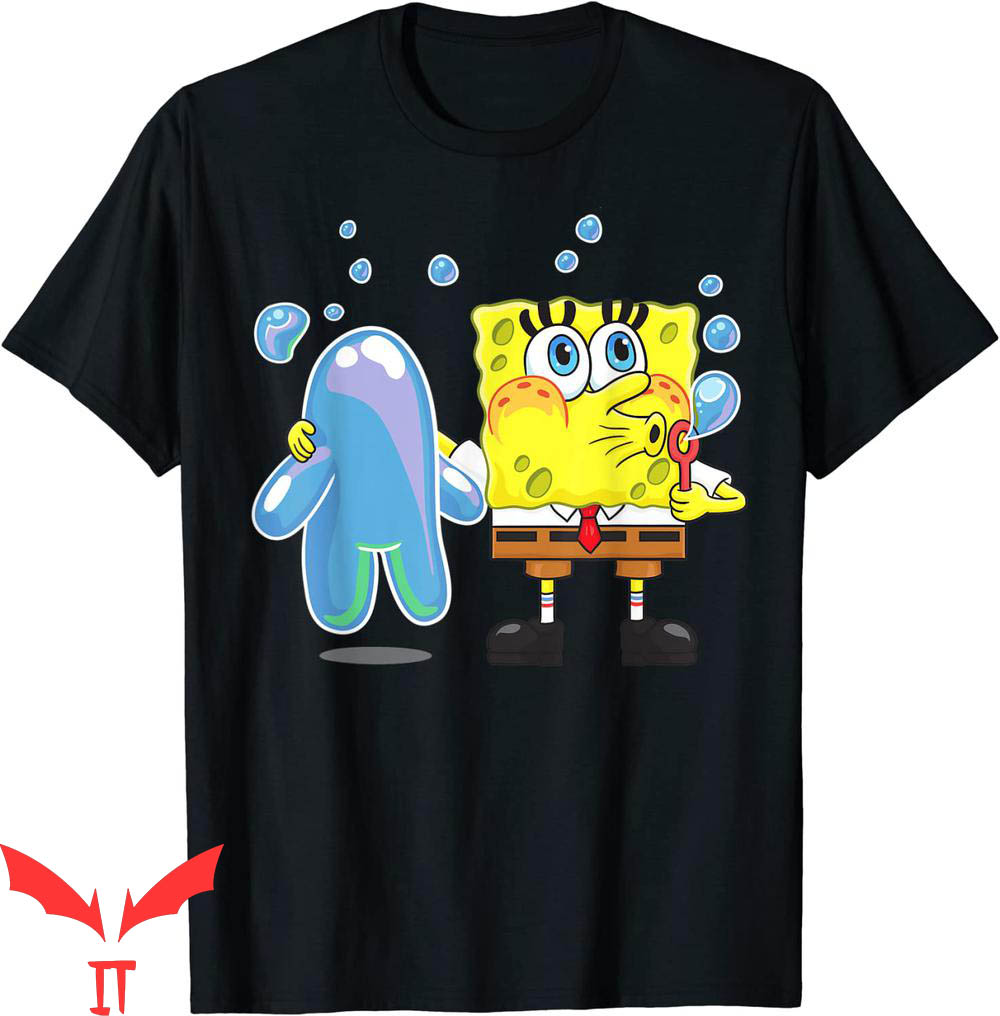Spunch Bob T-Shirt SpongeBob Bubble Technique Tee Shirt