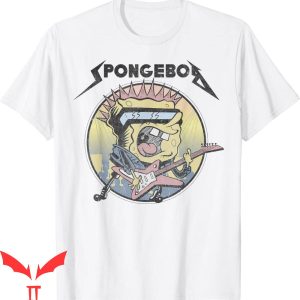 Spunch Bob T-Shirt SpongeBob SquarePants Heavy Metal Rock