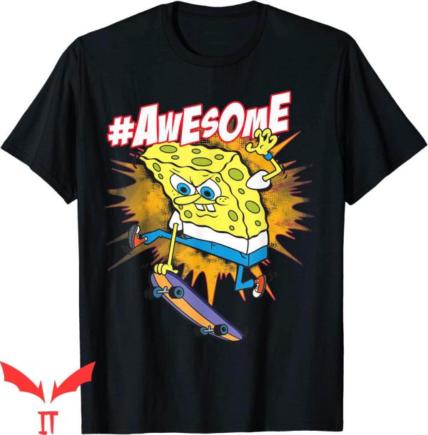 Spunch Bob T-Shirt Spongebob Awesome Skateboard Trick