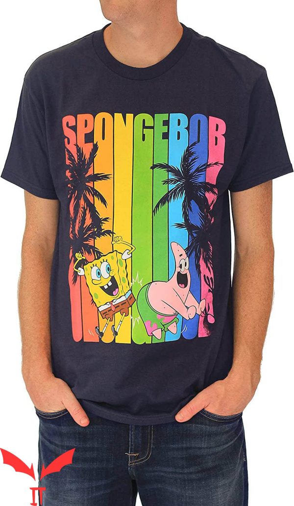 Spunch Bob T-Shirt Spongebob Surf Pride Classic Graphic