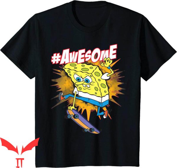 Thug Spongebob T-Shirt Awesome Skateboard Trick Tee Shirt