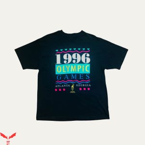 1996 Atlanta Olympics T-Shirt Games Atl Trendy Sporty Tee
