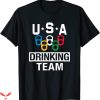 1996 Atlanta Olympics T-Shirt USA Drinking Team Beer Party