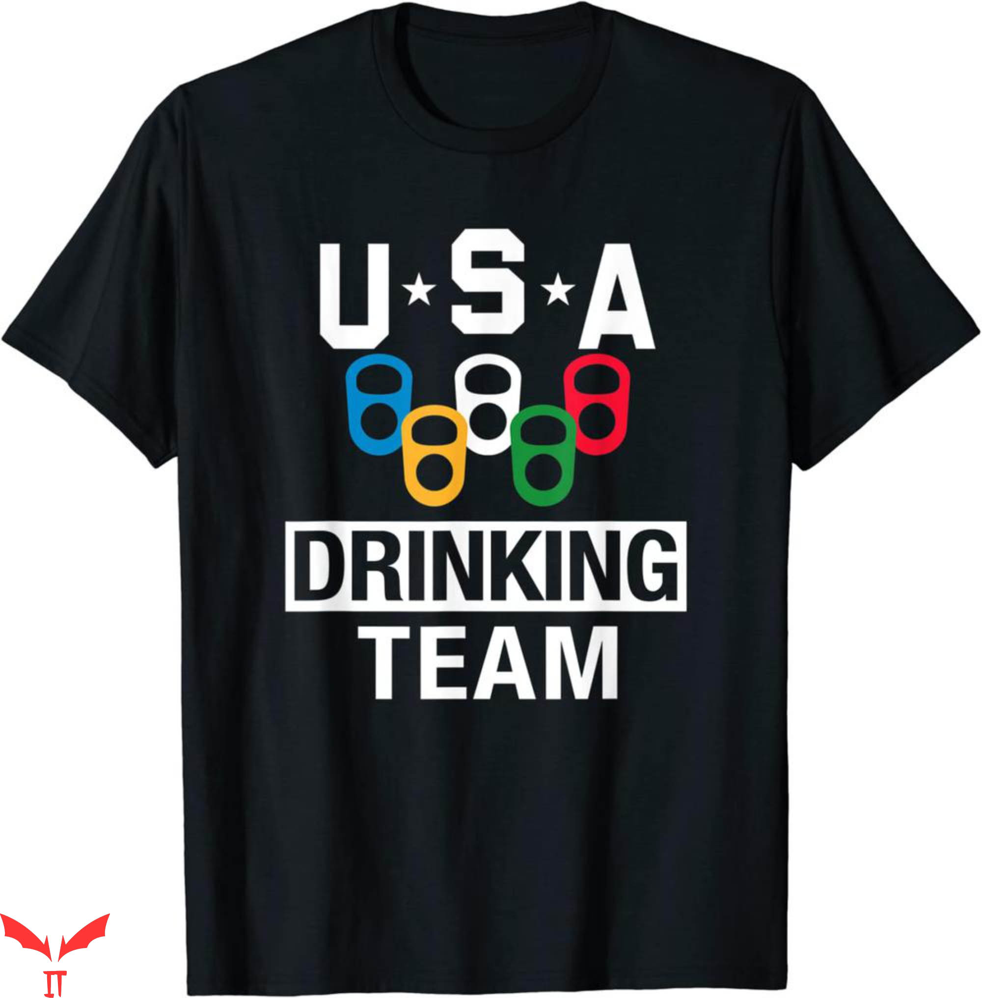 1996 Atlanta Olympics T-Shirt USA Drinking Team Beer Party