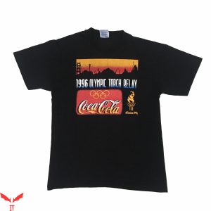 1996 Atlanta Olympics T-Shirt Vintage Torch Relay Coca Cola