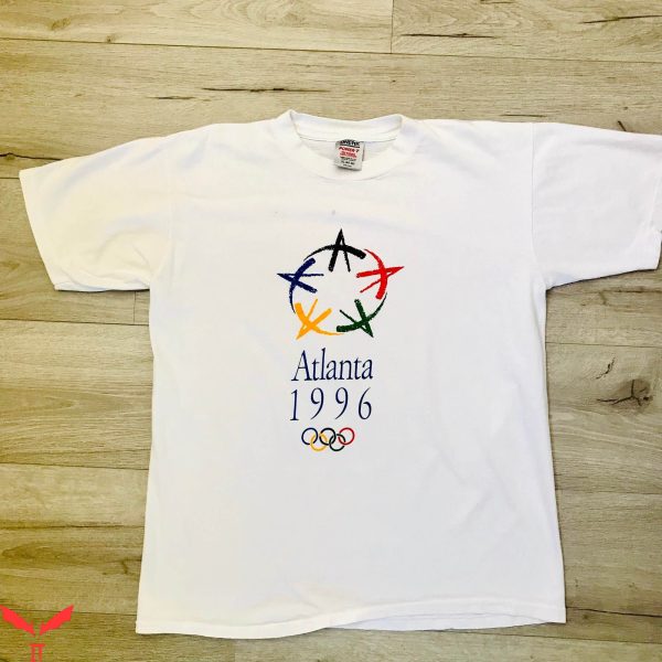 1996 Atlanta Olympics T-Shirt Vintage Trendy Sporty Tee Shirt
