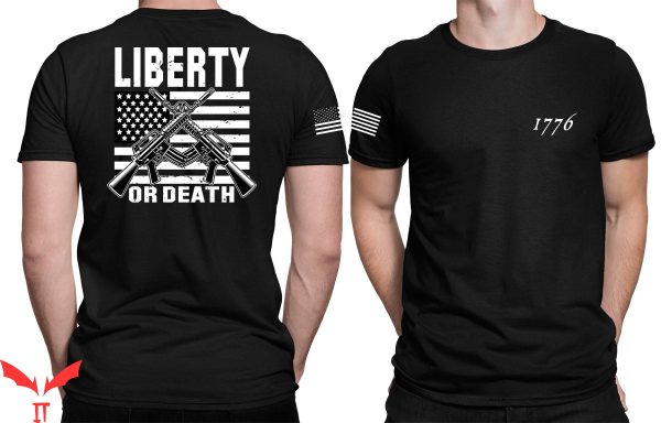 2nd Amendment T-Shirt Liberty Or Death Patriotic Tee Shirt