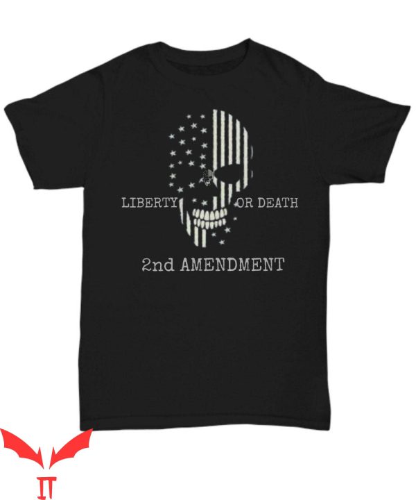 2nd Amendment T-Shirt Skull Flag American Reaper Tee