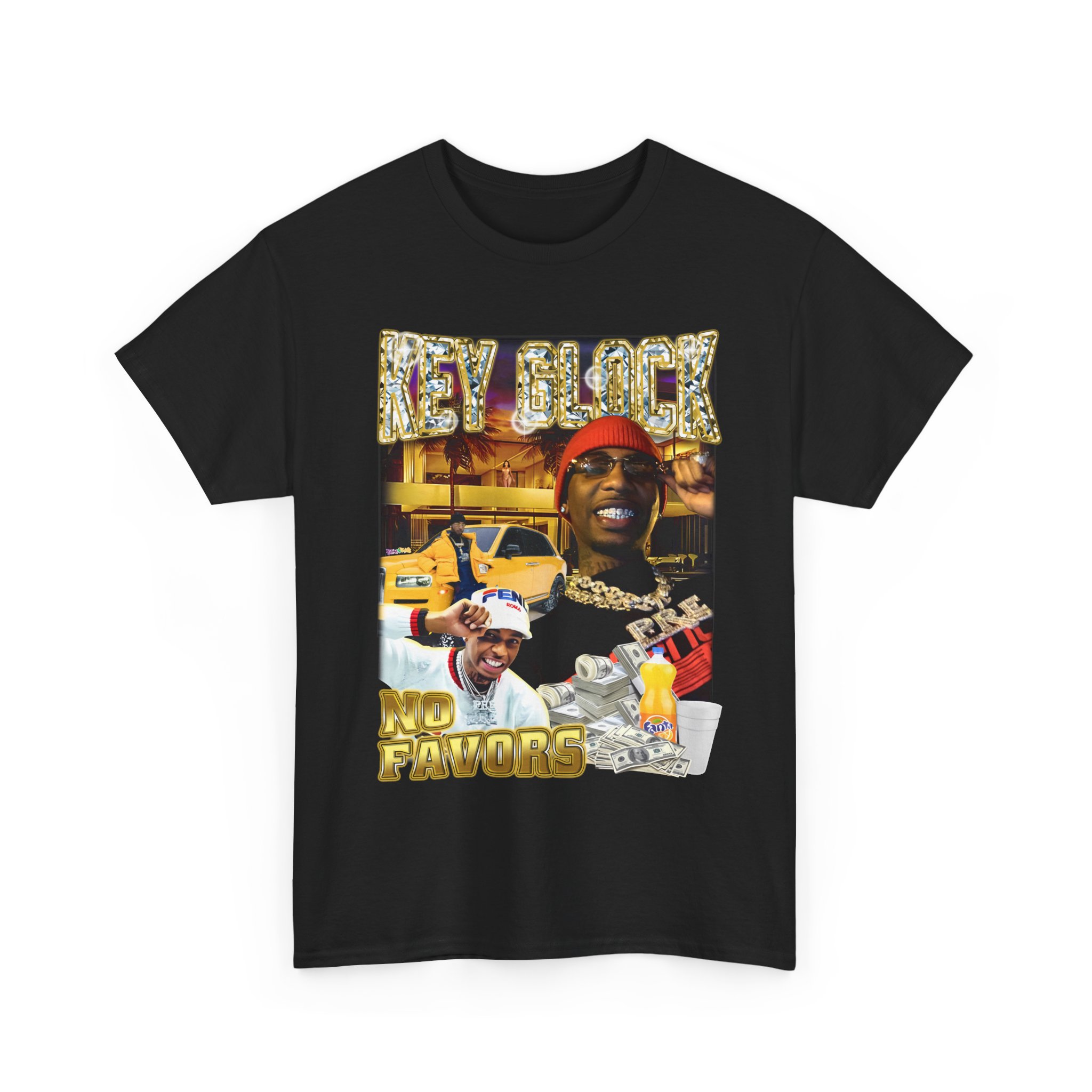 Key Glock T-Shirt No Favors Fanta A Lot Of Money Tee Key Glock T-Shirt No Favors Fanta A Lot Of Money Tee