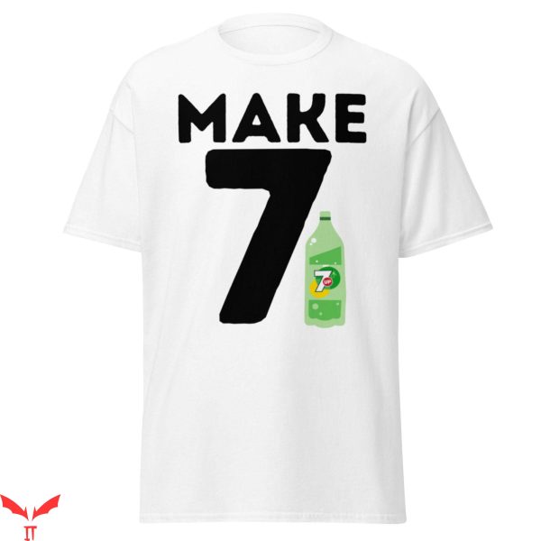 7UP T-Shirt Make 7 Up Yours Surprise Giraffe Funny Tee Shirt