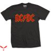 AC DC Back In Black T-Shirt Heavy Metal Rock Band Logo Tee