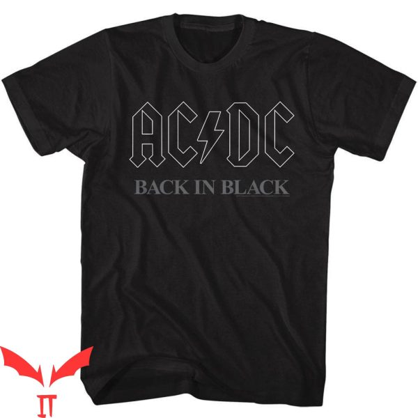 AC DC Back In Black T-Shirt Heavy Metal Rock Music Shirt