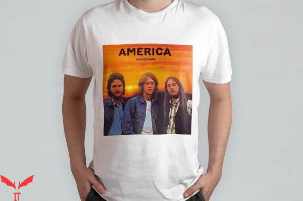 America Band T-Shirt Homecoming Album Rock Fans Vintage