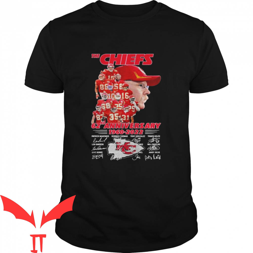 Andy Reid T-Shirt The Chiefs 62nd Anniversary 1960-2022
