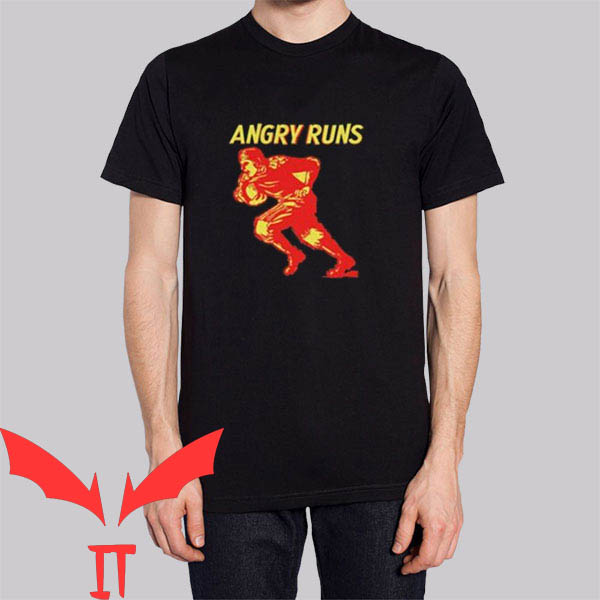 Angry Runs T-Shirt Fire Funner Cool Graphic Trendy Design