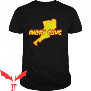 Angry Runs T-Shirt Fire Strong Runner Cool Graphic Tee