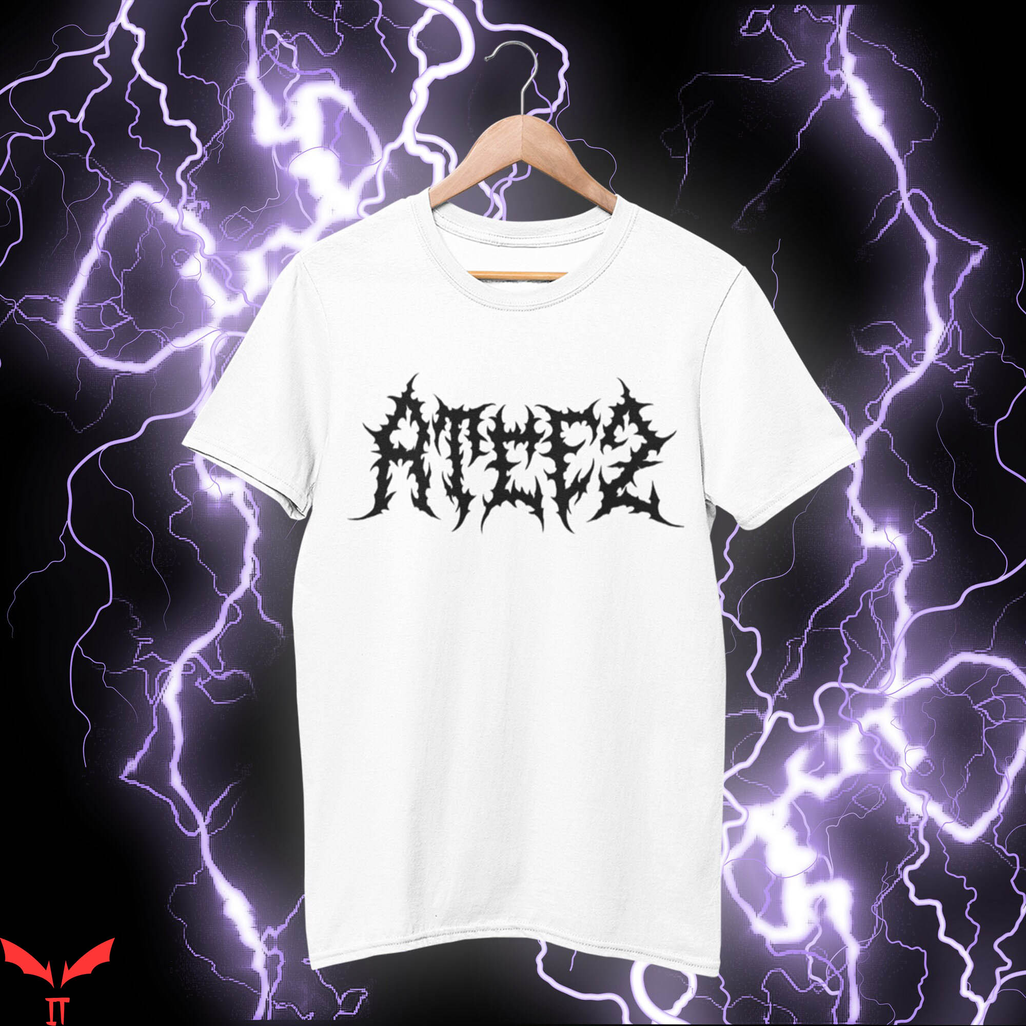 Ateez Thunder T-Shirt Ateez Heavy Metal Text Trendy Shirt