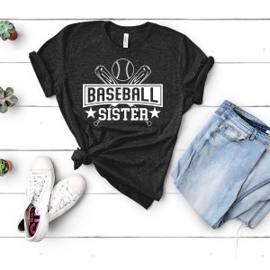 Baseball Sister T-Shirt Biggest Fan Baseball Sister Shirt