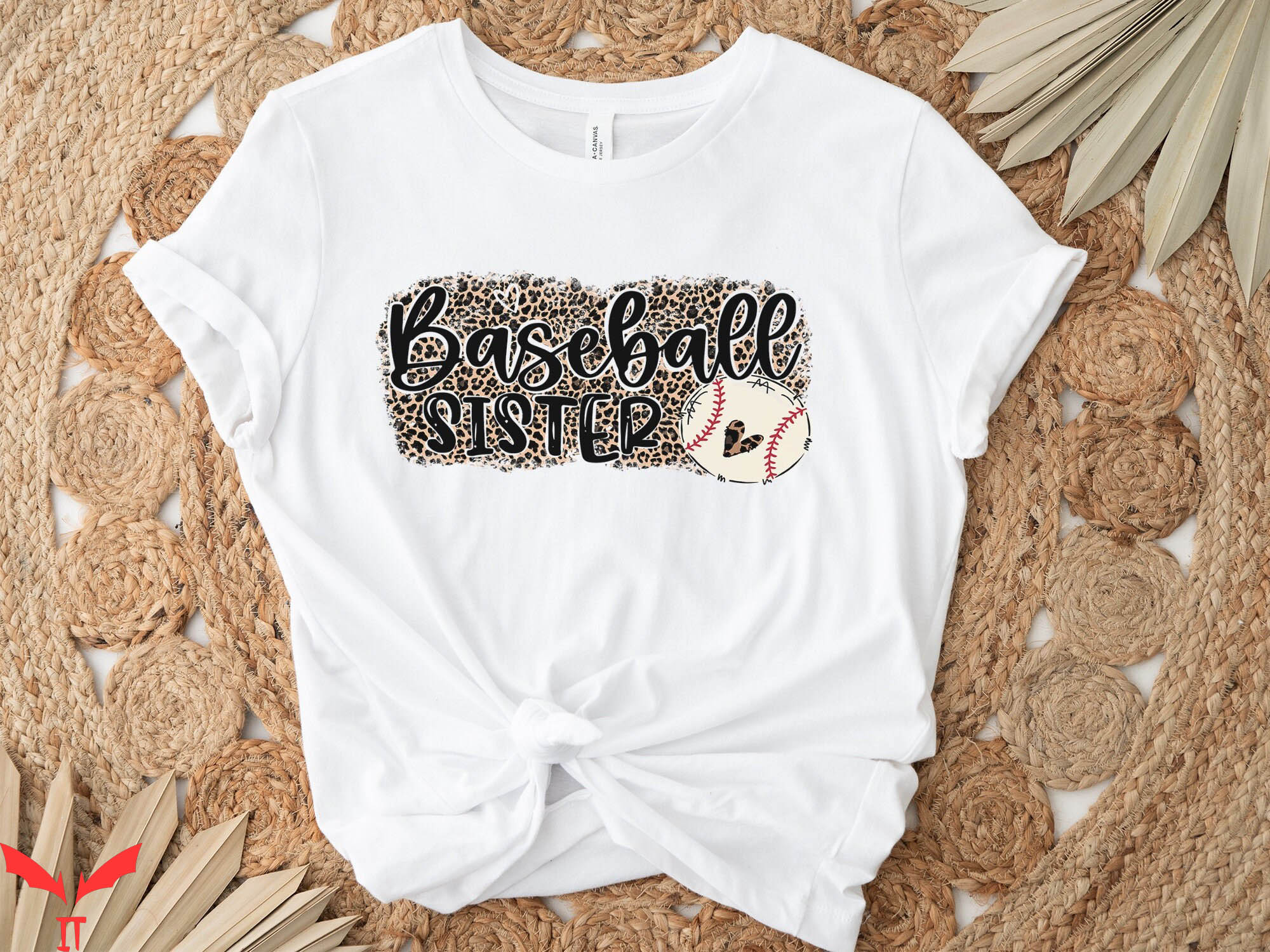 Baseball Sister T-Shirt Cute Sister Day Sporty Trendy Tee