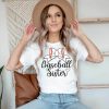 Baseball Sister T-Shirt Cute Sports Trendy Quote Funny Tee