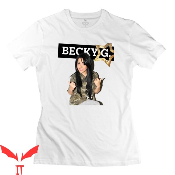 Becky G T-Shirt American Singer Gold Star Tee Shirt