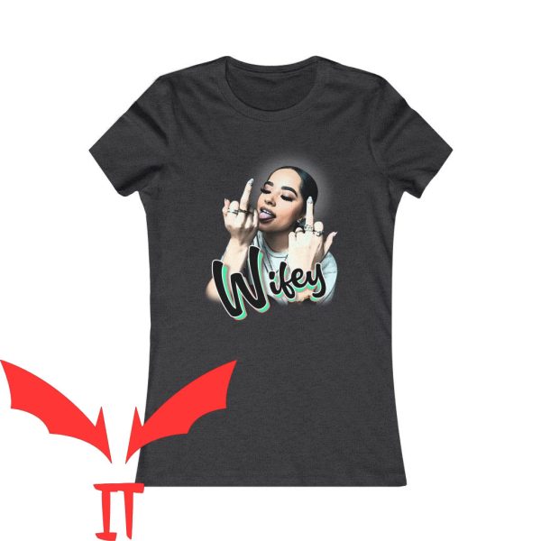Becky G T-Shirt Wifey Naughty Girl With Many Rings Tee