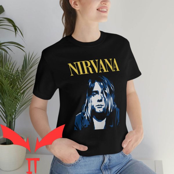 Bleach Nirvana T-Shirt Nirvana Face Kurt Cobain Tee