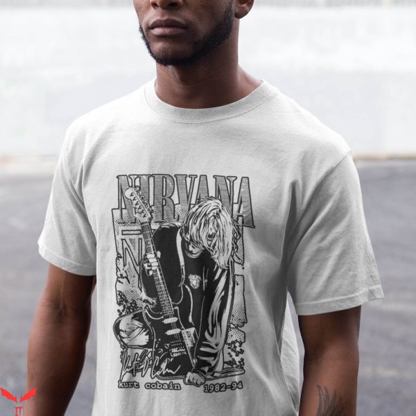 Bleach Nirvana T-Shirt Nirvana Kurt Cobain Fan Art T-Shirt