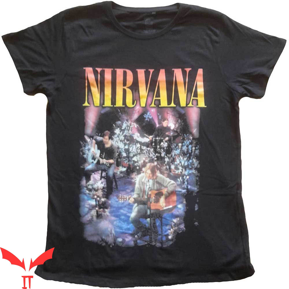 Bleach Nirvana T-Shirt Nirvana Ladies Unplugged Photo shirt
