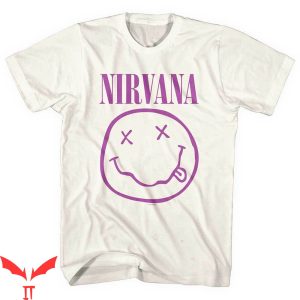 Bleach Nirvana T-Shirt Nirvana Purple Smiley T-Shirt