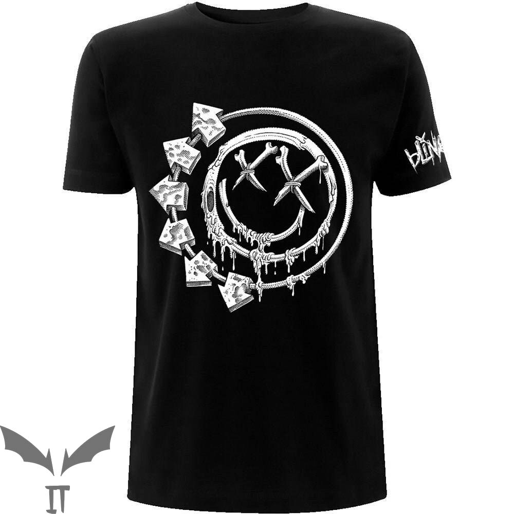 Blink 182 T-Shirt Bones Rock Band Trendy Style Tee Shirt Blink 182 T-Shirt Bones Rock Band Trendy Style Tee Shirt