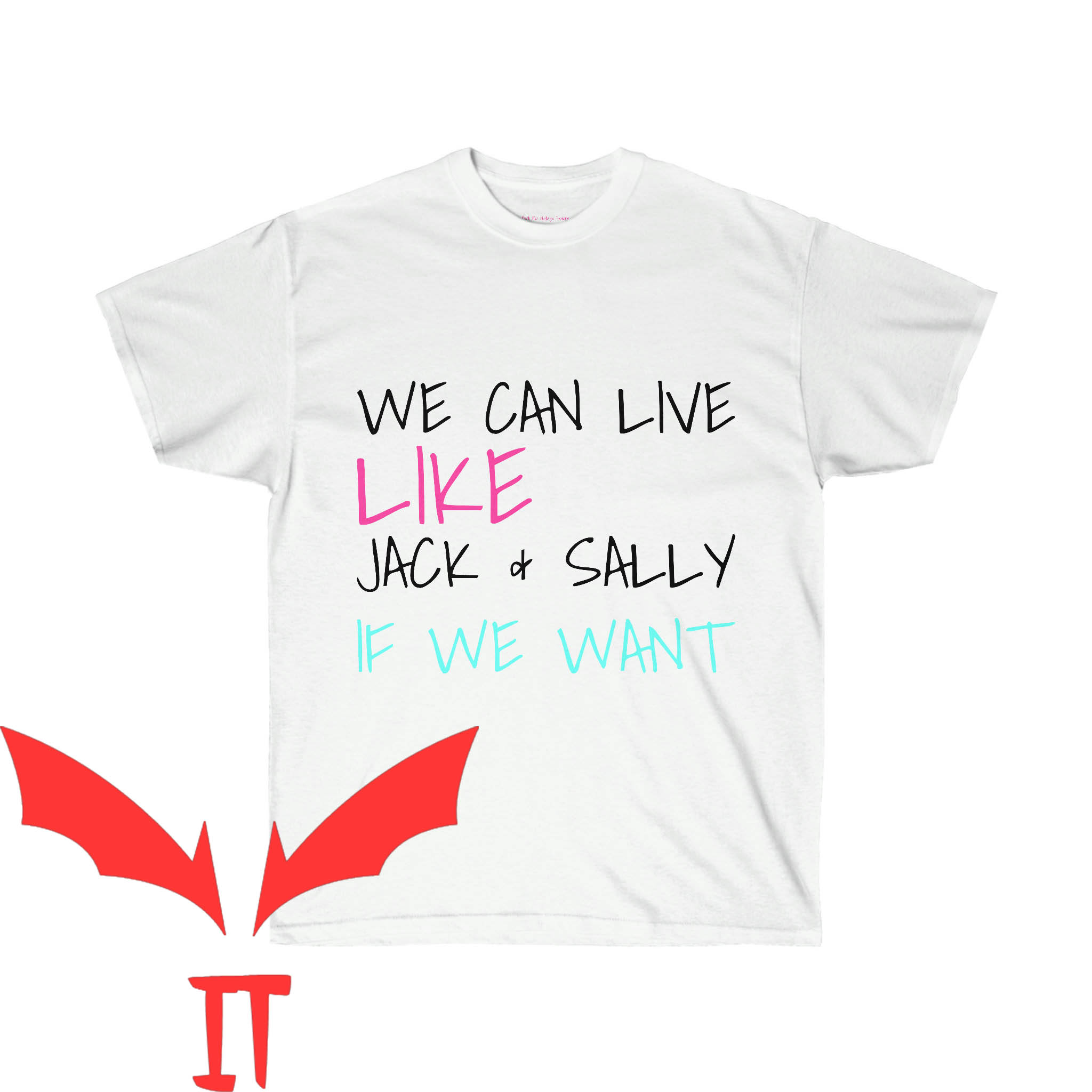 Blink 182 T-Shirt Lyric We Can Live Like Jack And Sally