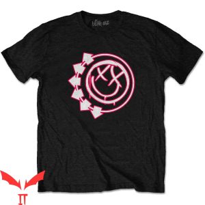 Blink 182 T-Shirt Six Arrow Smiley Rock Band Trendy Style