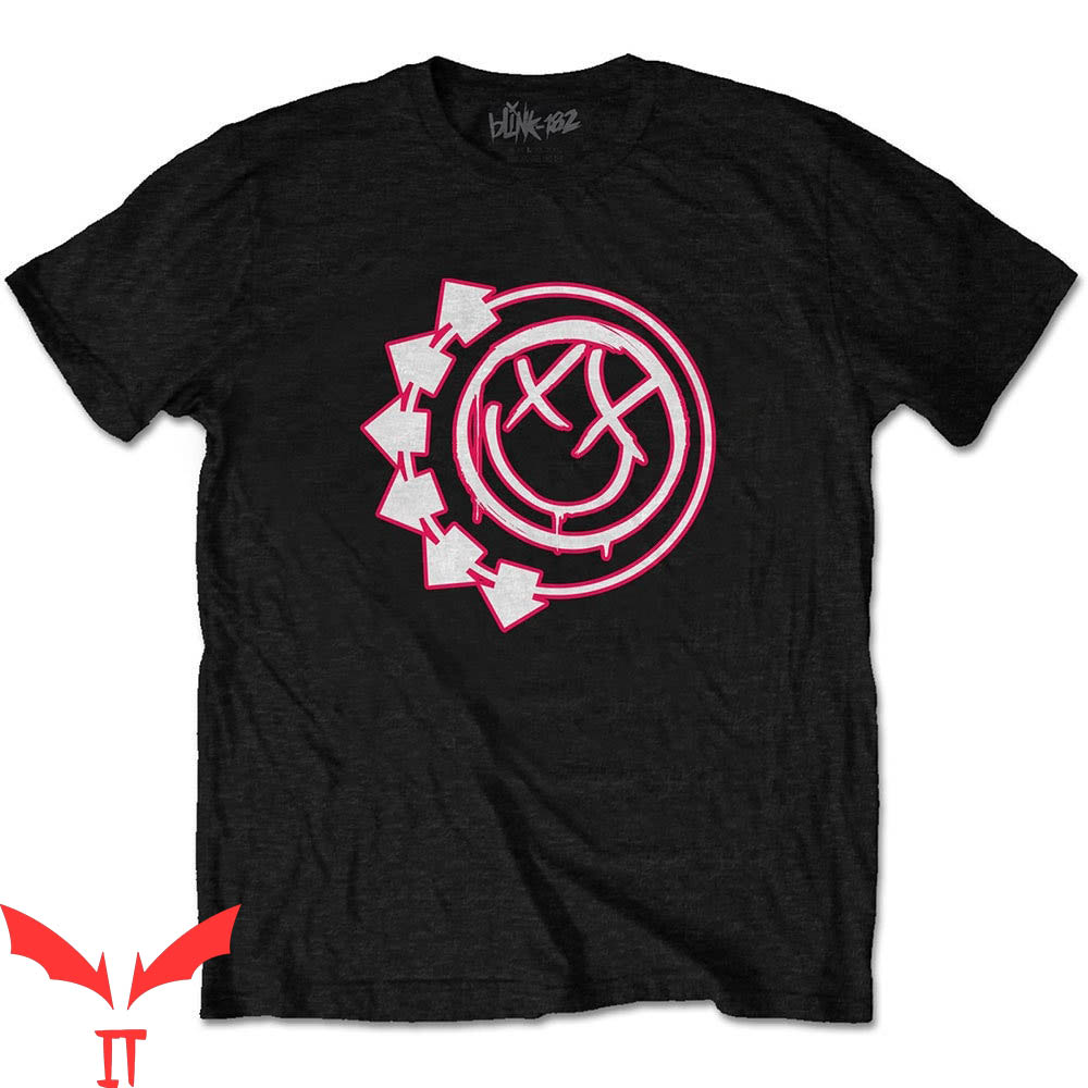 Blink 182 T-Shirt Six Arrow Smiley Rock Band Trendy Style
