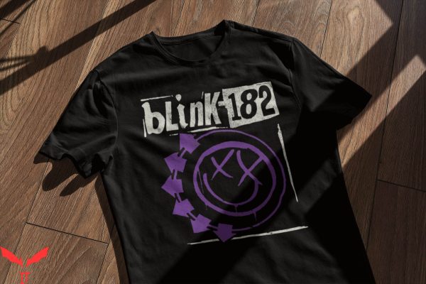 Blink 182 T-Shirt World Tour Music Smile Face Vintage