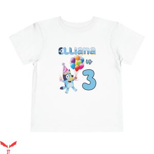 Bluey Birthday T-Shirt Elliana Birthday Girl Matching Family