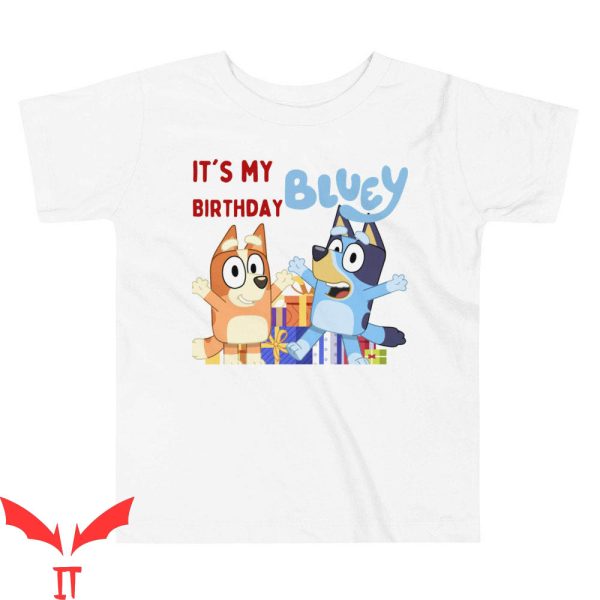 Bluey Birthday T-Shirt Happy Birthday Funny Cartoon Tee