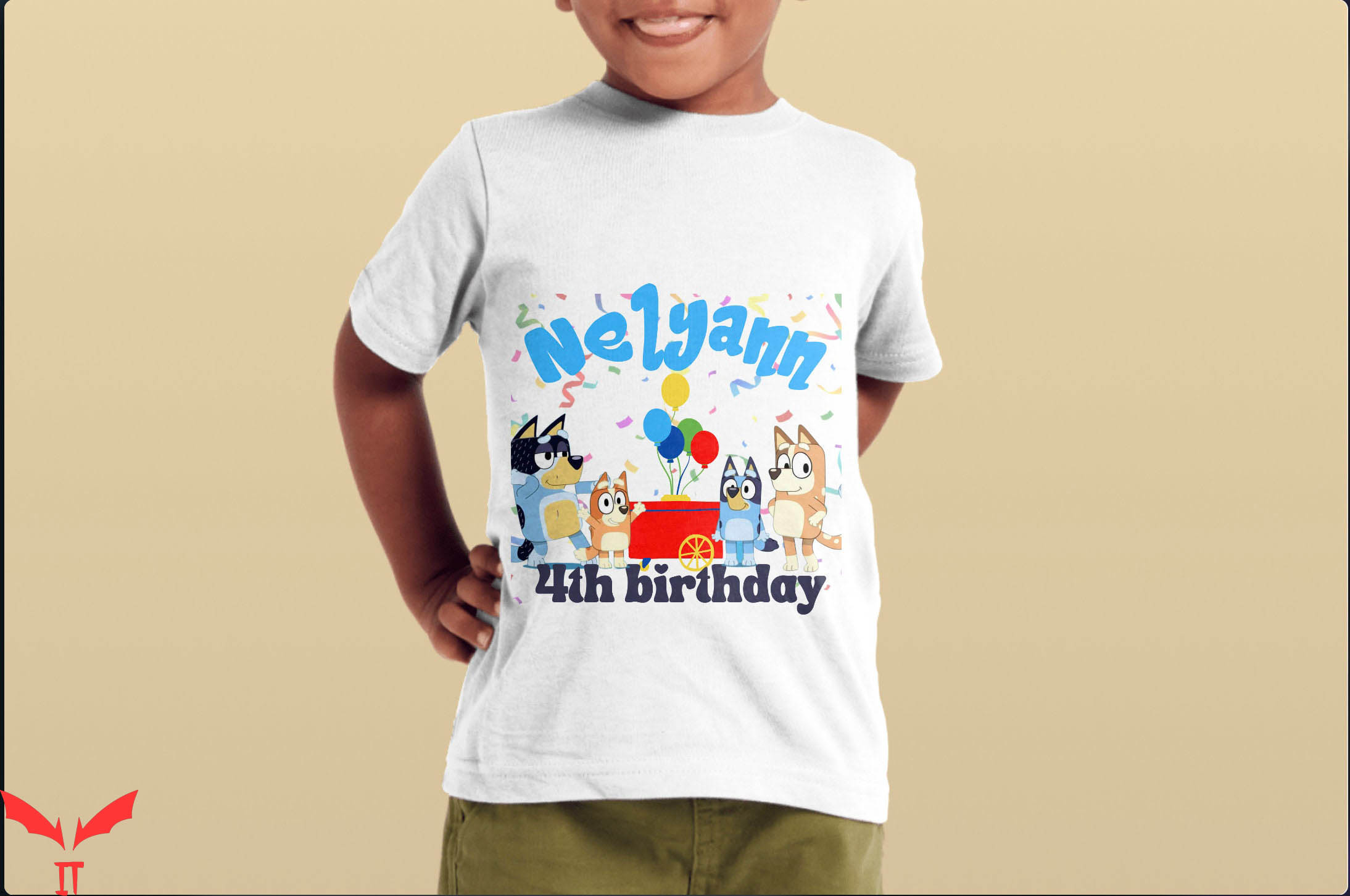 Bluey Birthday T-Shirt Trendy Cartoon Funny Style Shirt