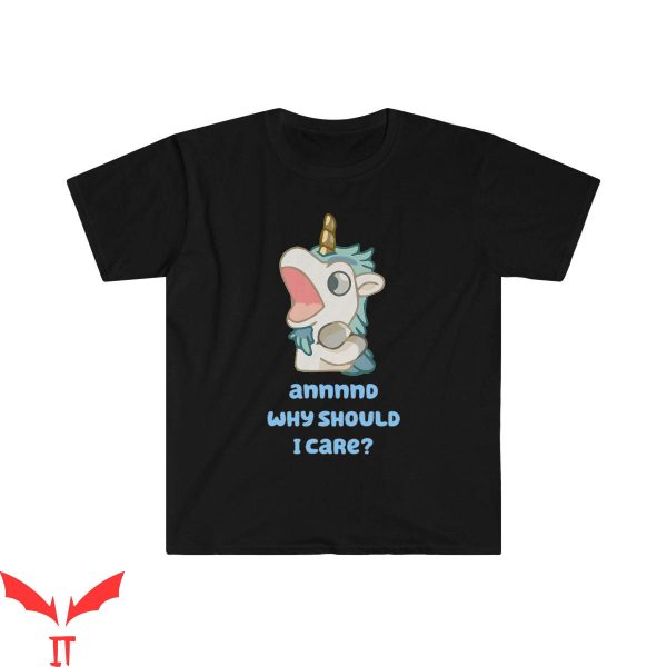 Bluey Birthday T-Shirt Unicorse Trendy Cartoon Funny Tee