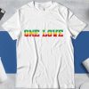 Bob Marley One Love T-Shirt Love LGBTQ Love Rasta Tee Shirt