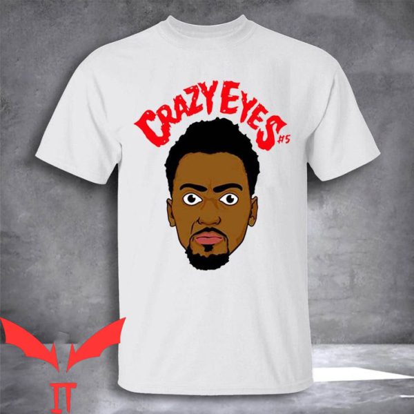 Bobby Portis T-Shirt Red Words Crazy Eyes Number 5 Tee