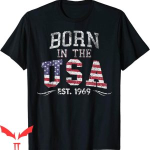Born In The USA T-Shirt 50th Birthday Mom Dad Trendy