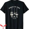 Born In The USA T-Shirt Fender Guitar Centered Trendy