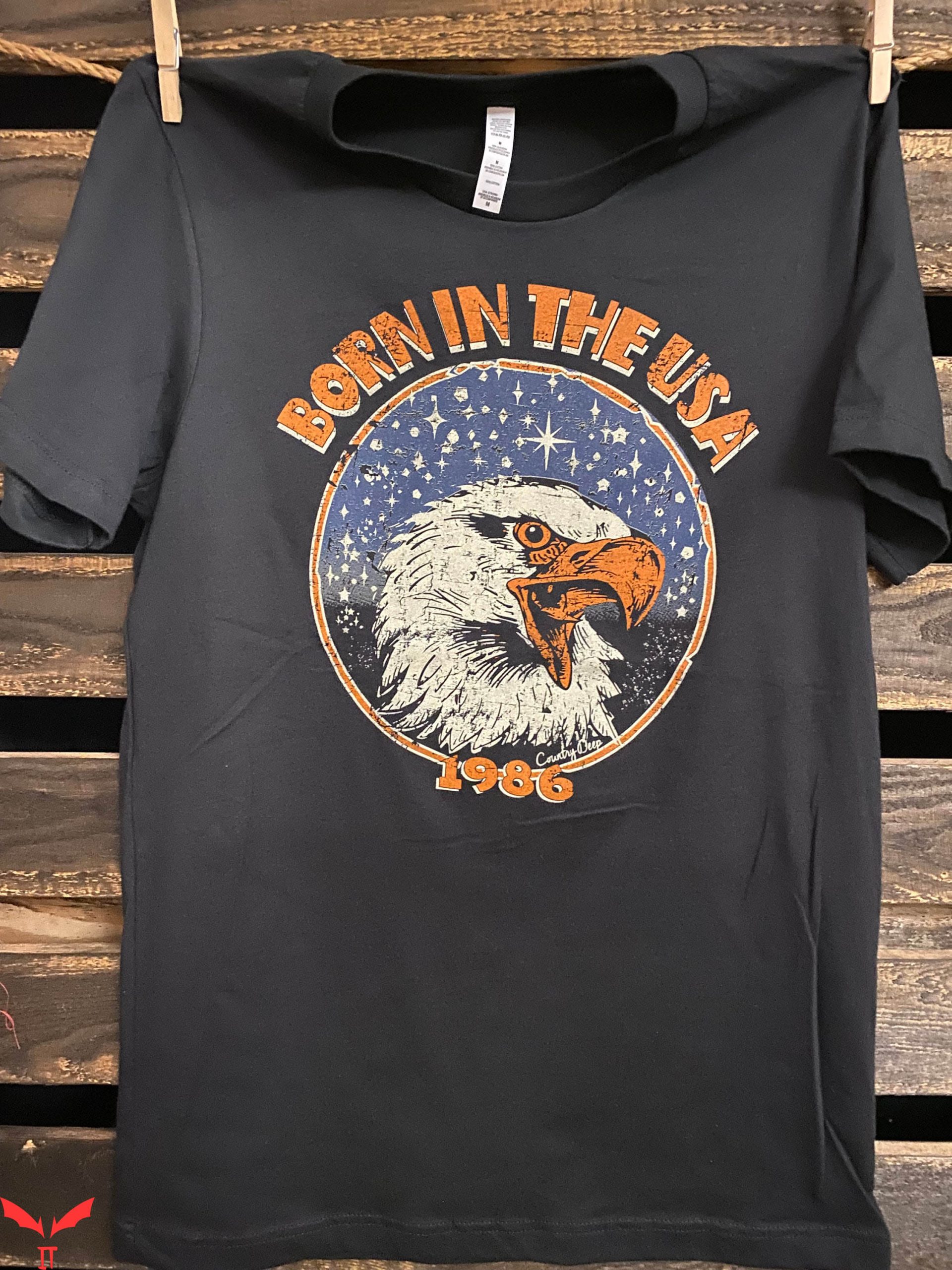 Born In The USA T-Shirt Vintage Trendy Meme Tee Shirt